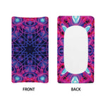 Purple And Blue Light Mandala Print Changing Pad Cover