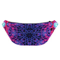 Purple And Blue Light Mandala Print Fanny Pack