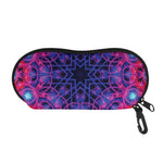 Purple And Blue Light Mandala Print Glasses Case
