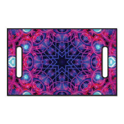 Purple And Blue Light Mandala Print Golf Cart Seat Cover