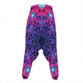 Purple And Blue Light Mandala Print Hammer Pants