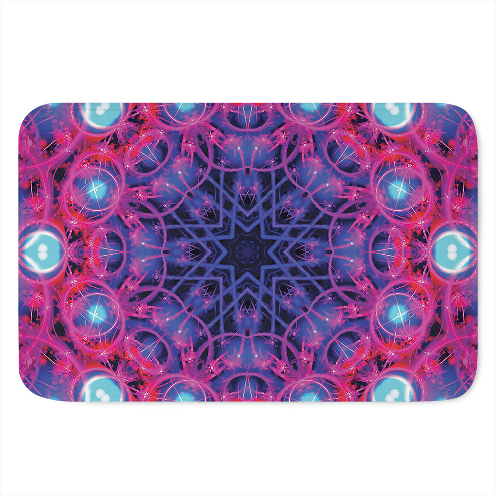 Purple And Blue Light Mandala Print Indoor Door Mat