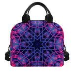 Purple And Blue Light Mandala Print Insulated Lunch Bag