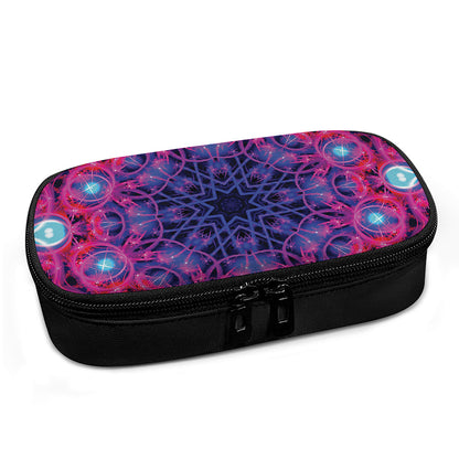 Purple And Blue Light Mandala Print Insulin Cooler Travel Case