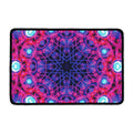 Purple And Blue Light Mandala Print Kitchen Mat
