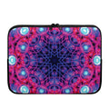 Purple And Blue Light Mandala Print Laptop Sleeve