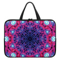 Purple And Blue Light Mandala Print Laptop Sleeve With Handle
