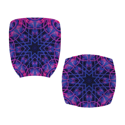 Purple And Blue Light Mandala Print Office Chair Cover