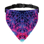 Purple And Blue Light Mandala Print Over The Collar Dog Bandana