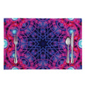 Purple And Blue Light Mandala Print Placemat