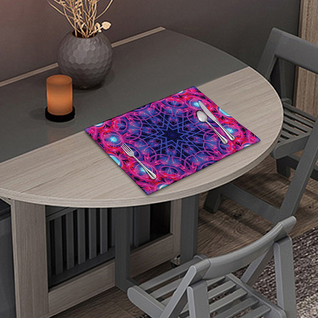 Purple And Blue Light Mandala Print Placemat