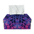 Purple And Blue Light Mandala Print Rectangle Tissue Box Cover