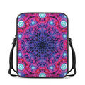 Purple And Blue Light Mandala Print Rectangular Crossbody Bag