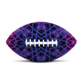 Purple And Blue Light Mandala Print Rugby Ball