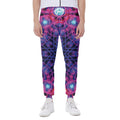 Purple And Blue Light Mandala Print Joggers