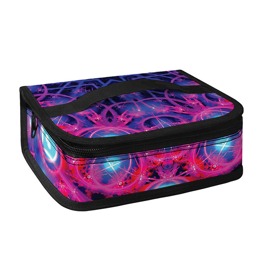Purple And Blue Light Mandala Print Small Lunch Bag