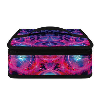 Purple And Blue Light Mandala Print Small Lunch Bag