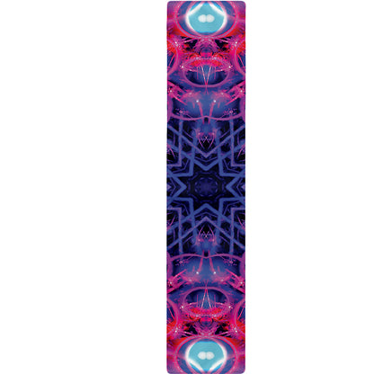 Purple And Blue Light Mandala Print Table Runner