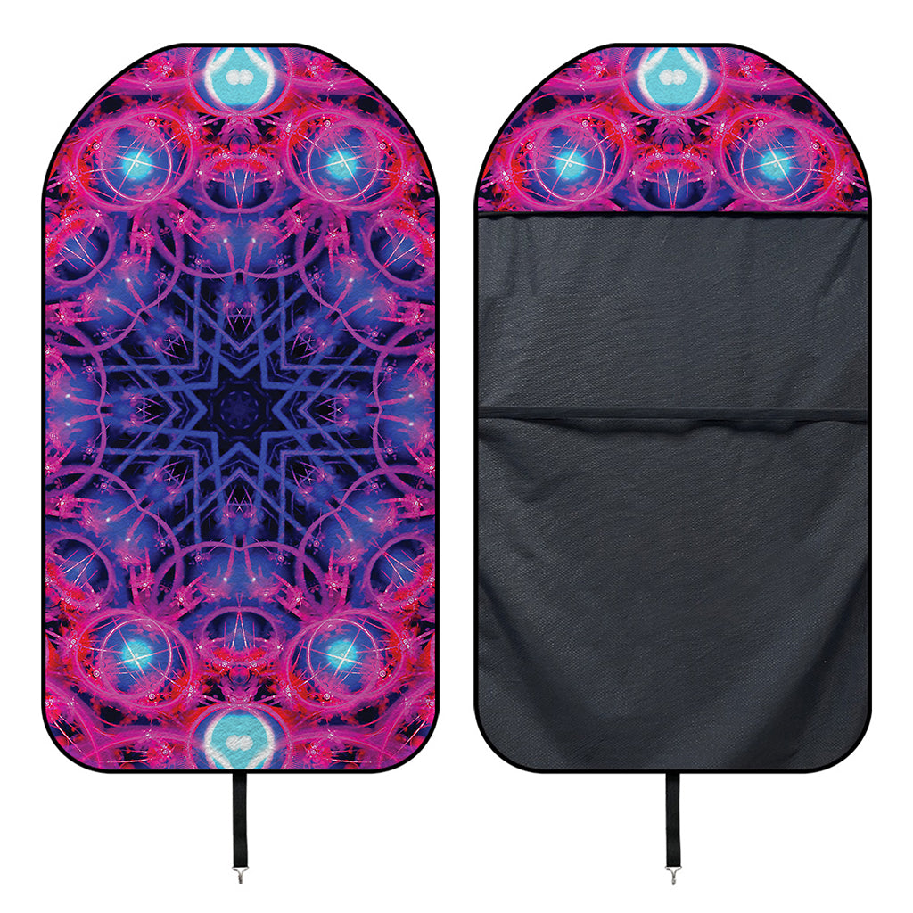 Purple And Blue Light Mandala Print Waterproof Car Seat Cover