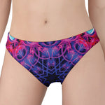 Purple And Blue Light Mandala Print Women's Panties