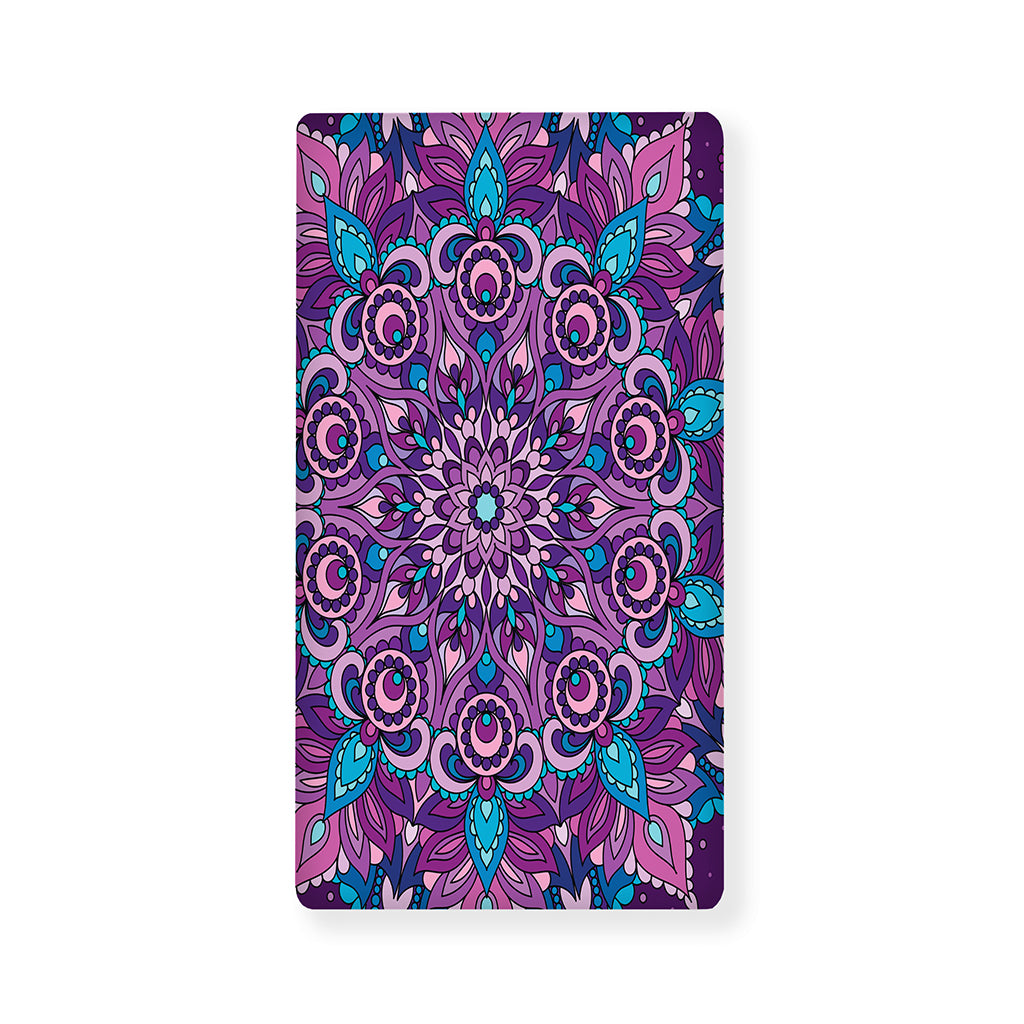 Purple And Blue Mandala Print Baby Crib Sheet