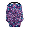Purple And Blue Mandala Print Baby Seat Cover