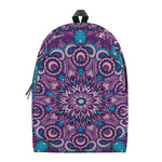 Purple And Blue Mandala Print Backpack