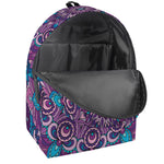 Purple And Blue Mandala Print Backpack