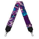 Purple And Blue Mandala Print Bag Strap