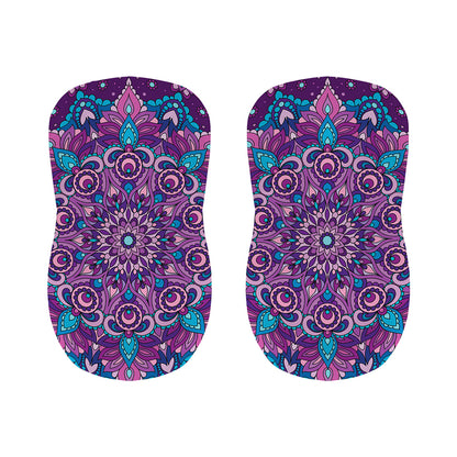 Purple And Blue Mandala Print Bar Stool Covers