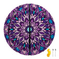 Purple And Blue Mandala Print Basketball