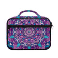Purple And Blue Mandala Print Briefcase Bible Bag