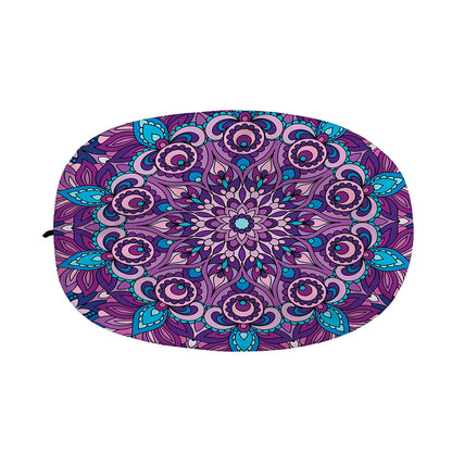 Purple And Blue Mandala Print Car Side Mirror Covers