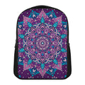 Purple And Blue Mandala Print Casual Backpack