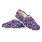 Purple And Blue Mandala Print Casual Shoes