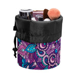 Purple And Blue Mandala Print Drawstring Makeup Bag