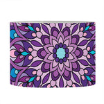 Purple And Blue Mandala Print Drum Lamp Shade