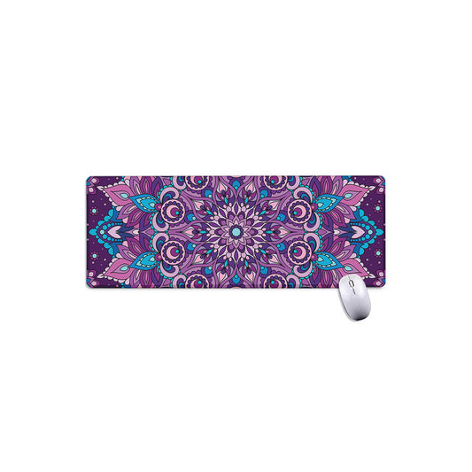 Purple And Blue Mandala Print Extended Mouse Pad
