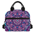 Purple And Blue Mandala Print Insulated Lunch Bag