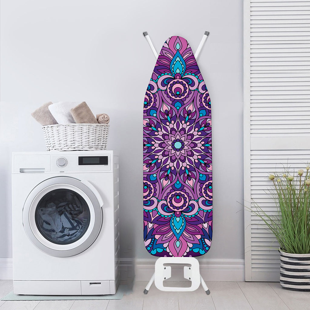Purple And Blue Mandala Print Ironing Board Cover