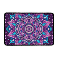 Purple And Blue Mandala Print Kitchen Mat