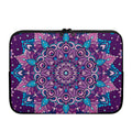 Purple And Blue Mandala Print Laptop Sleeve