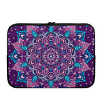 Purple And Blue Mandala Print Laptop Sleeve