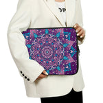 Purple And Blue Mandala Print Laptop Sleeve