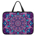 Purple And Blue Mandala Print Laptop Sleeve With Handle