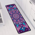 Purple And Blue Mandala Print Long Kitchen Mat