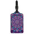 Purple And Blue Mandala Print Luggage Tag