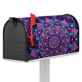 Purple And Blue Mandala Print Mailbox Cover