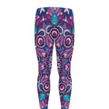 Purple And Blue Mandala Print Men's Leggings