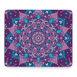 Purple And Blue Mandala Print Mouse Pad